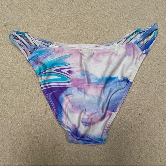 Forever 21 Galaxy Blue Purple White Bikini Bottom - Picture 2 of 3